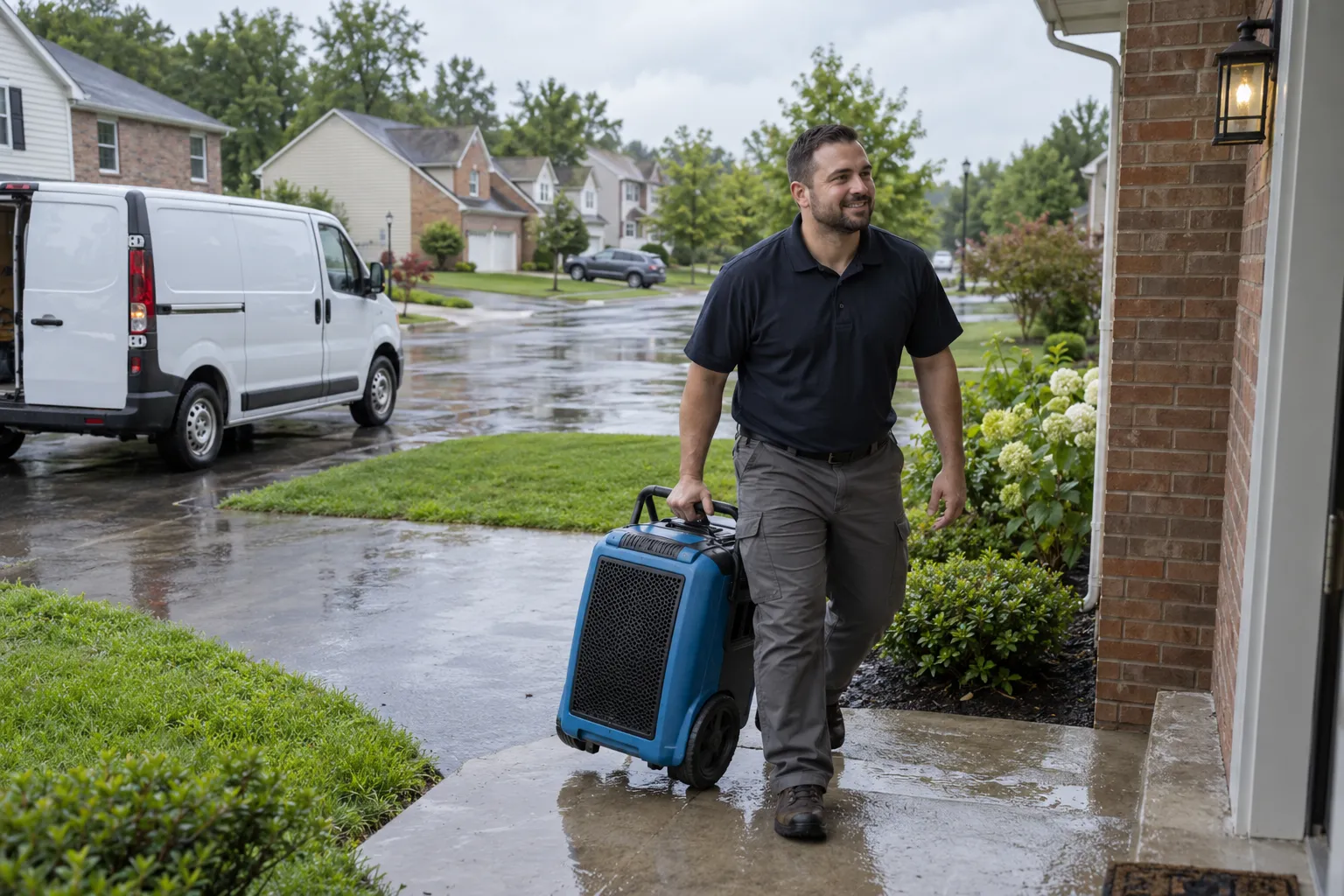 Homes in the Cape Fear area served by local water damage providers